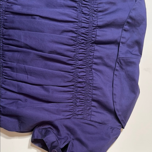 Purple Button-Up Blouse - Picture 9 of 11
